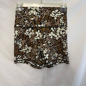 Offline by Aerie Stylish Women's Brown and White Patterned Shorts, M